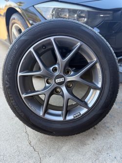BBS SR Satin Grey Wheels Rims (Set of 4)