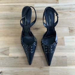 Leather heels