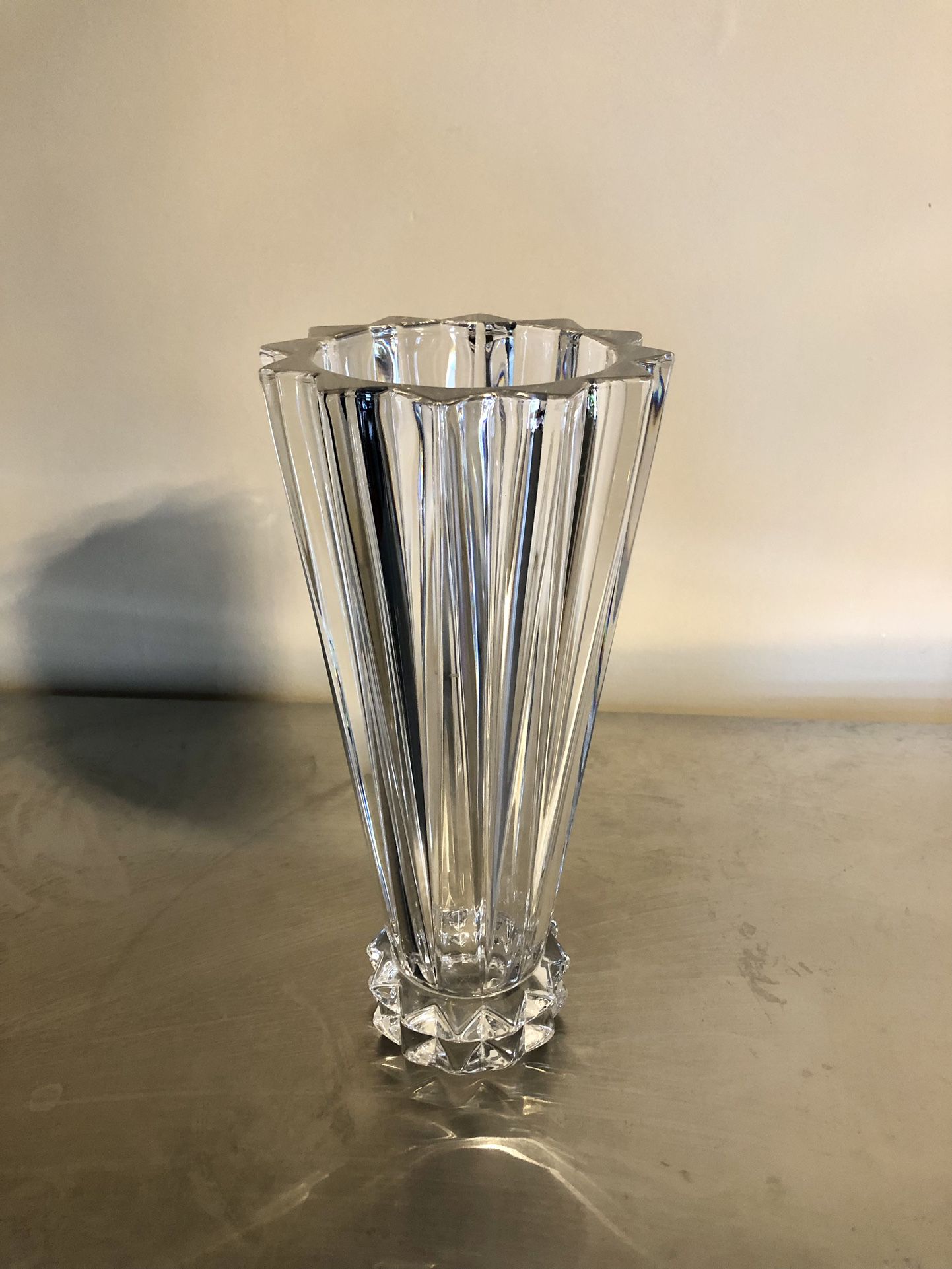 Vintage ROSENTHAL classic Germany crystal vase 10” tall