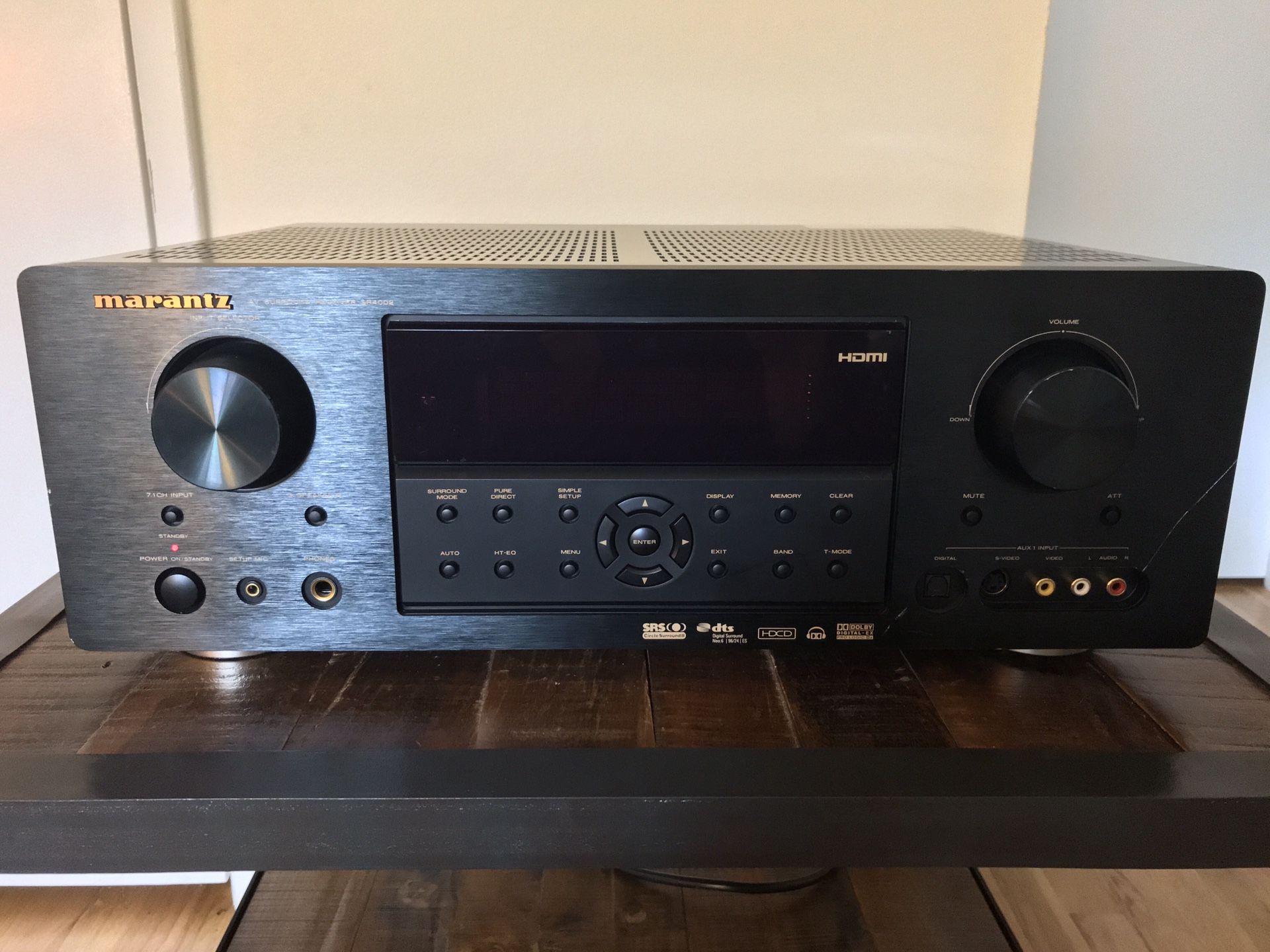 MARANTZ SR4002 7.1 AV Surround Receiver w/ HDMI w/ Remote AS IS for