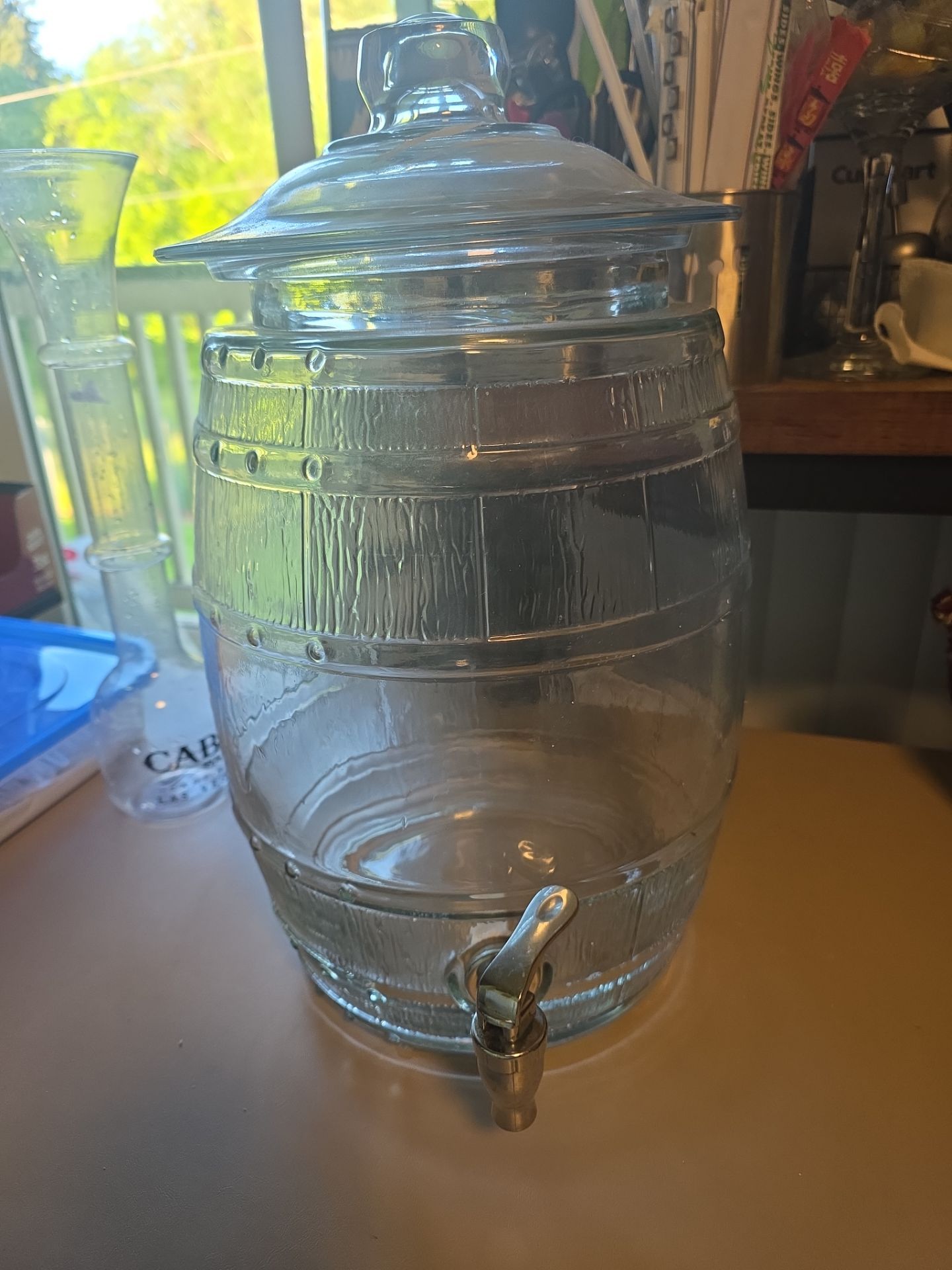 Glass barrel.