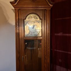 Grandfather Clock All Wood, Antique 