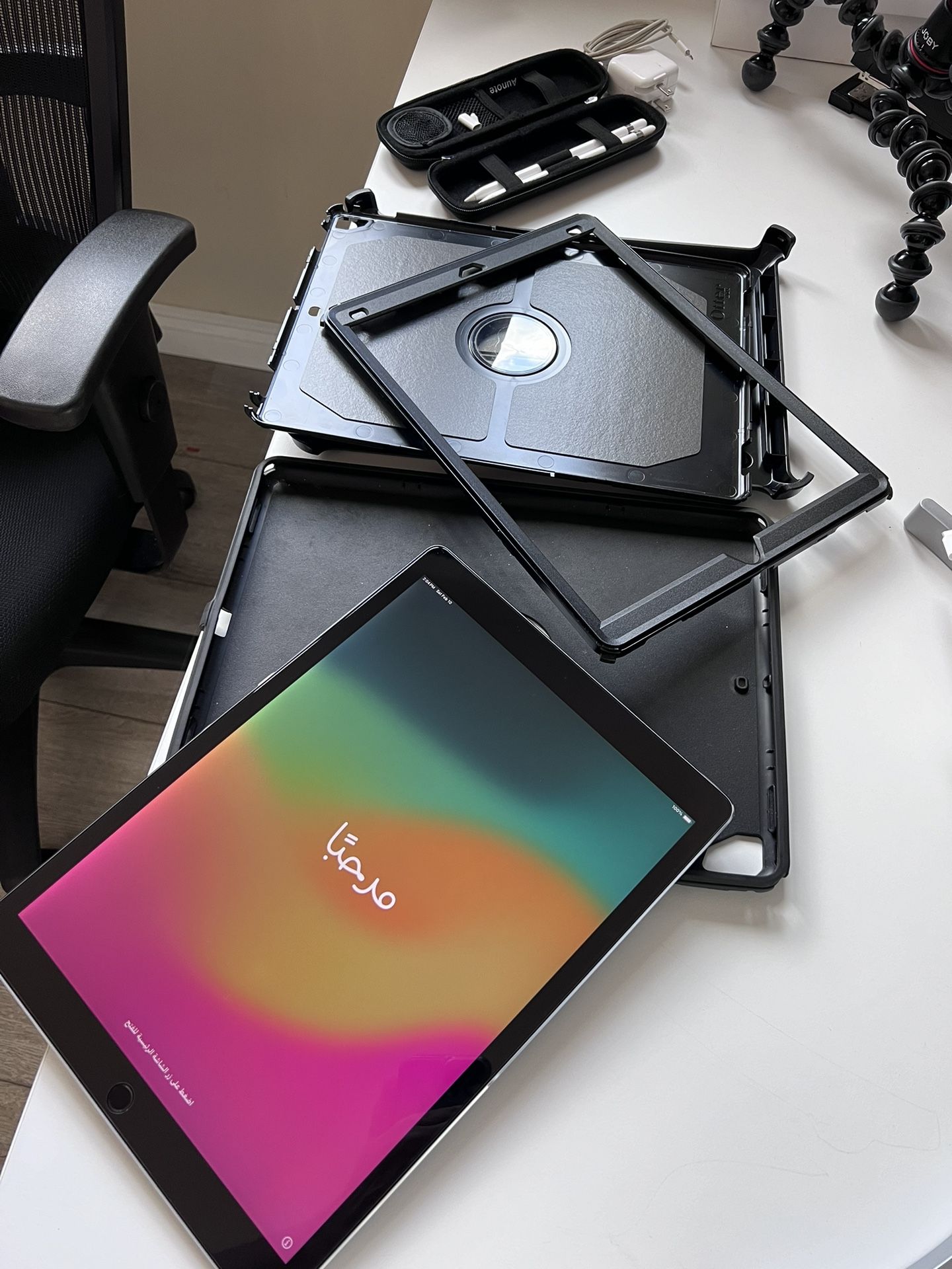 Apple IPad Pro 12.9 Inch (2nd Gen) 256 GB With Case And Apple Pencils