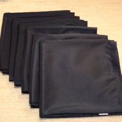 10 Black 132" Round Tablecloths 