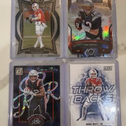 Patriots NFL Card Lot (4) Drake Maye RC -Treveyon Henderson RC - Tom Brady 🔥