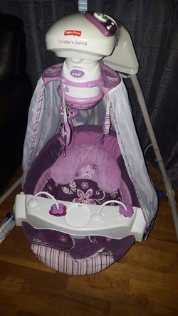 Baby swing purple