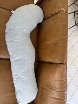 Momcozy J Shaped Pregnancy Pillow, Maternity Body Pillow for Side Sleepers