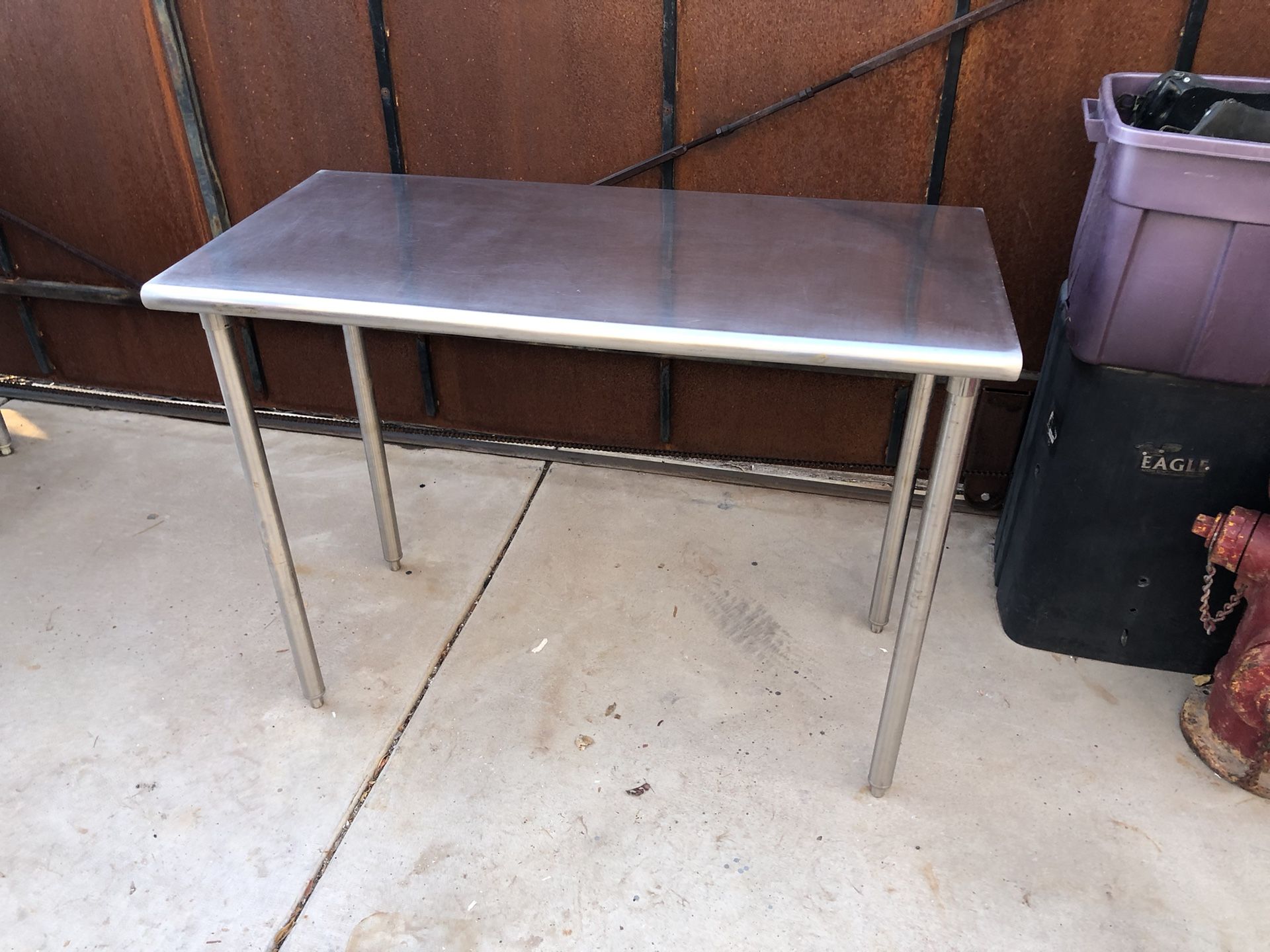 Stainless Steel Table.