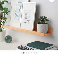 Two Bamboo Picture Ledges Excellent Condition 