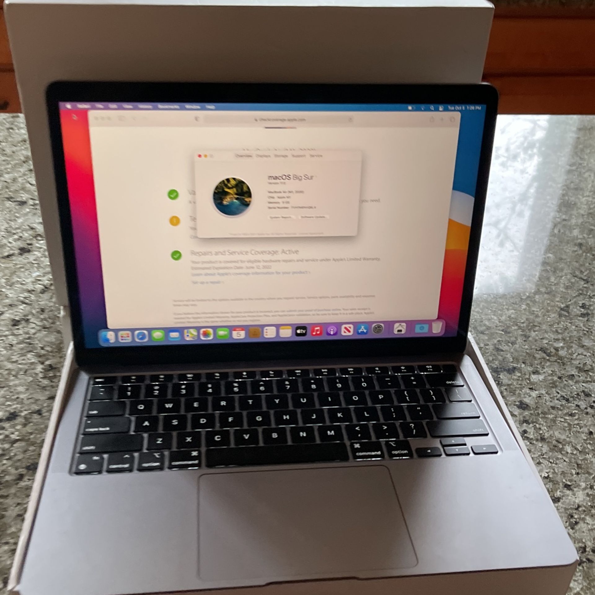 MacBook Air 2020 Model M1 Chip Barely Used