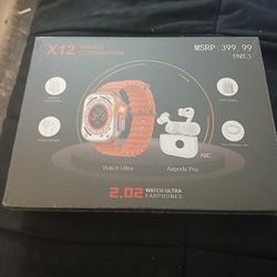 X12 Watch Airpod And Portable Charger Combo