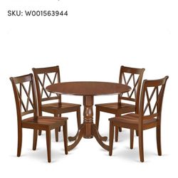 Lago Vista Drop Leaf Solid Wood Dining Set