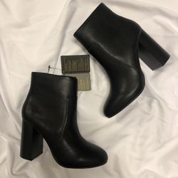 F21 Black Ankle Boots