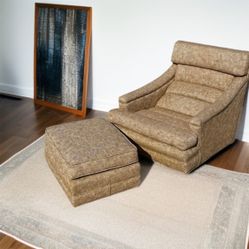 Mid Century Modern Chair Ottoman 