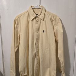 Long Sleeve Ralph Lauren Button Down Shirt - Size Medium 
