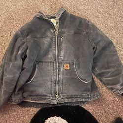 Carhartt Men's Black and Grey Jacket