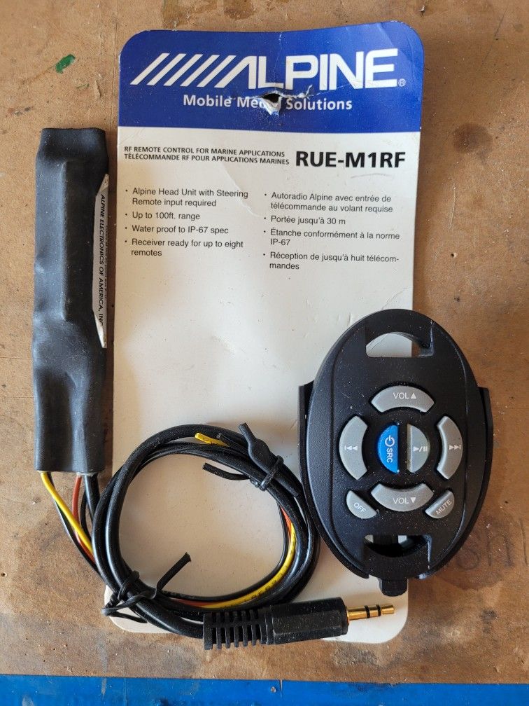 Alpine RUE-M1RF Wireless Waterproof Remote Control