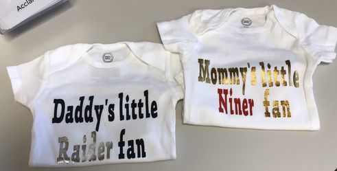 Personalized football onesies