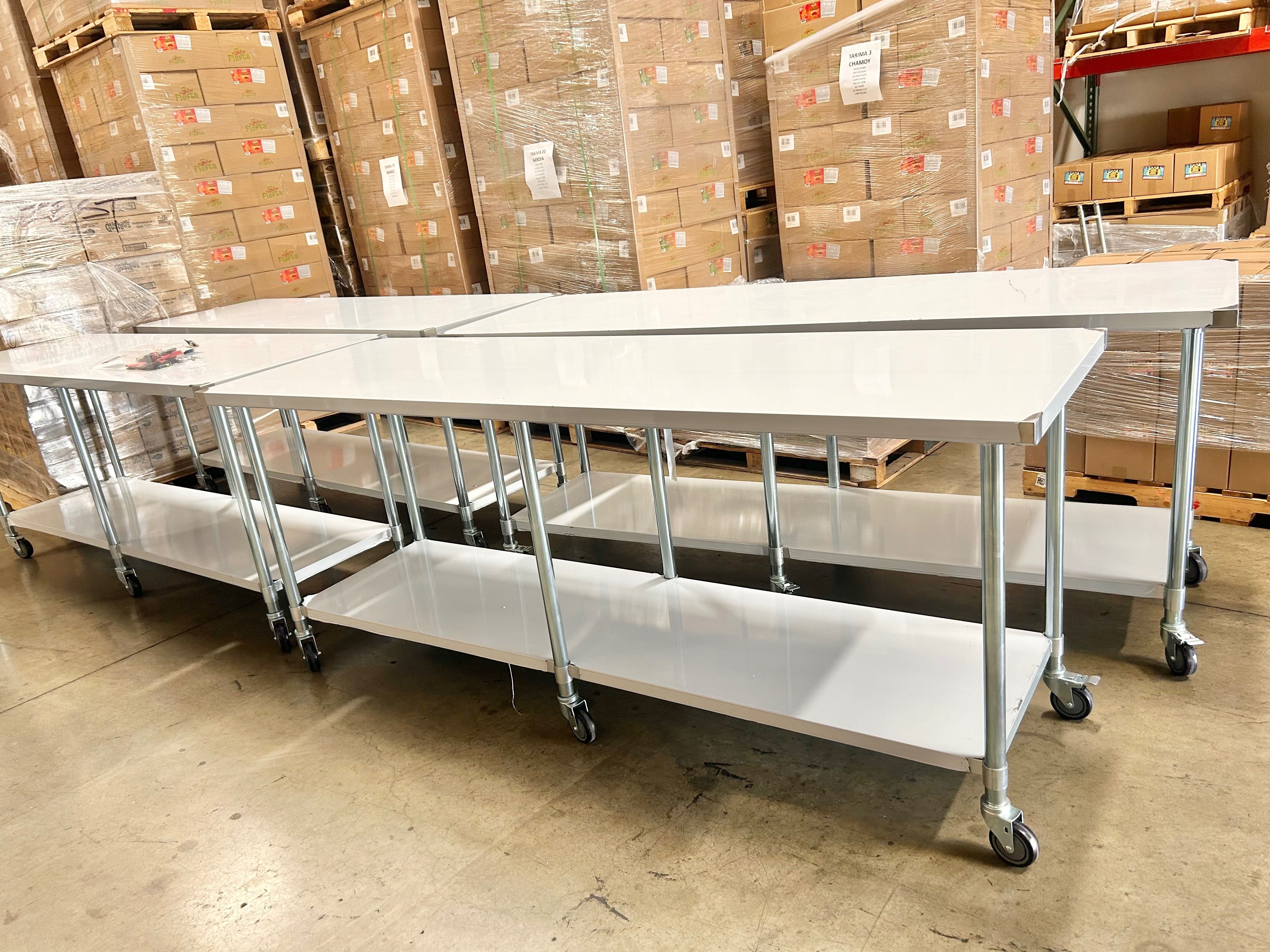 New stainless steel work tables nsf NORDSTEEL brand