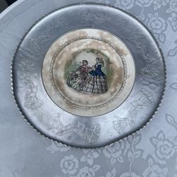 Antique Farberware Aluminum Plate 