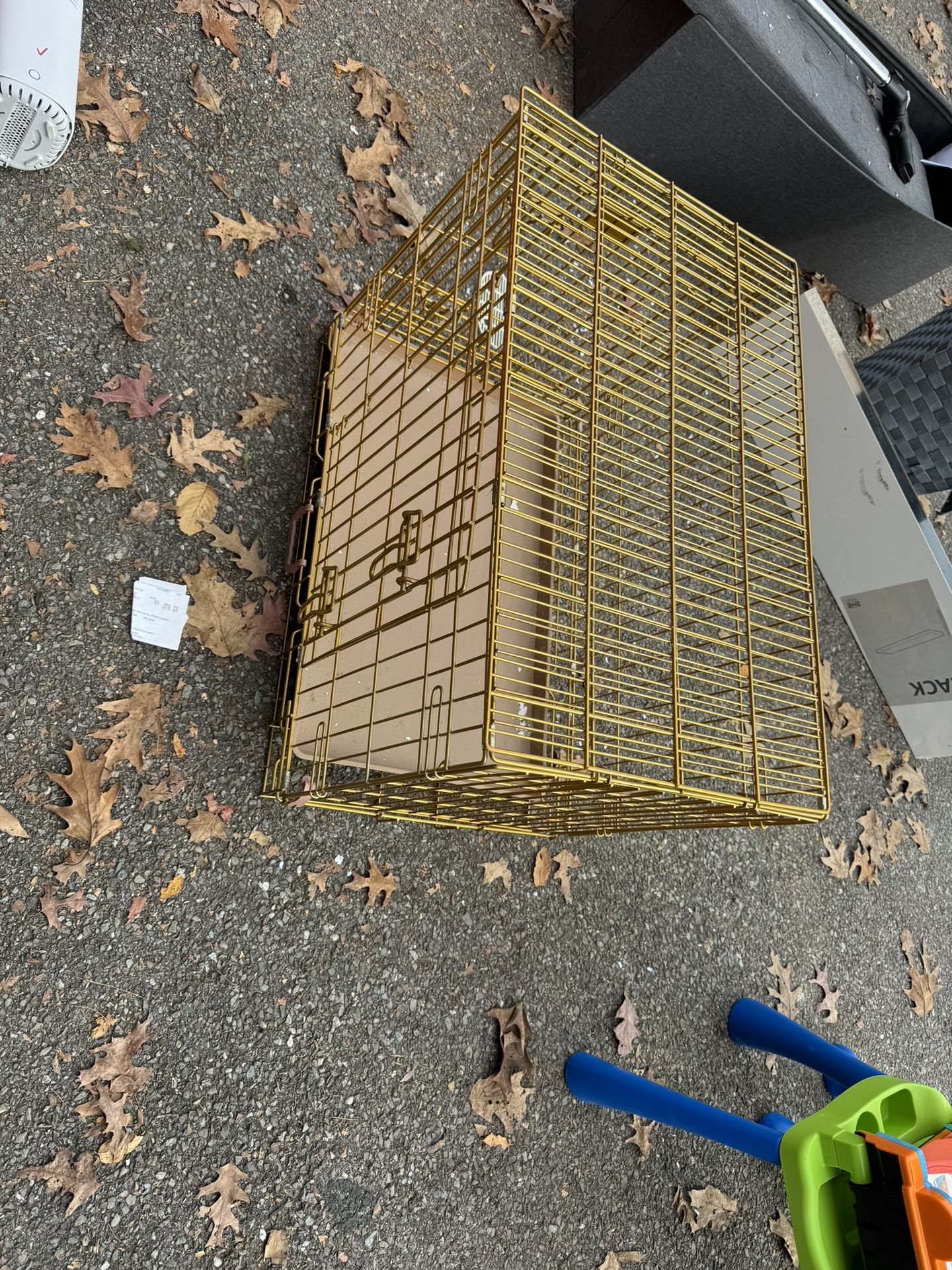 Gold Dog Crate