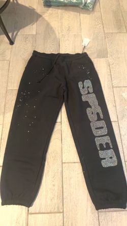 Black spider sweet pants rhino stones