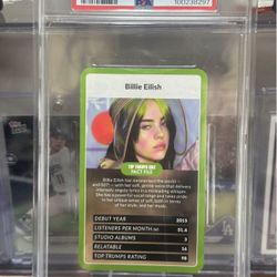 2022 Top Trumps Guide To Spotify Trends BILLIE EILISH Authenticated PSA 10