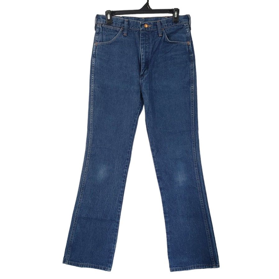 WRANGLER Mens 935 NAV Medium Wash Cowboy Bootcut Blue Denim Jeans Size 31x34