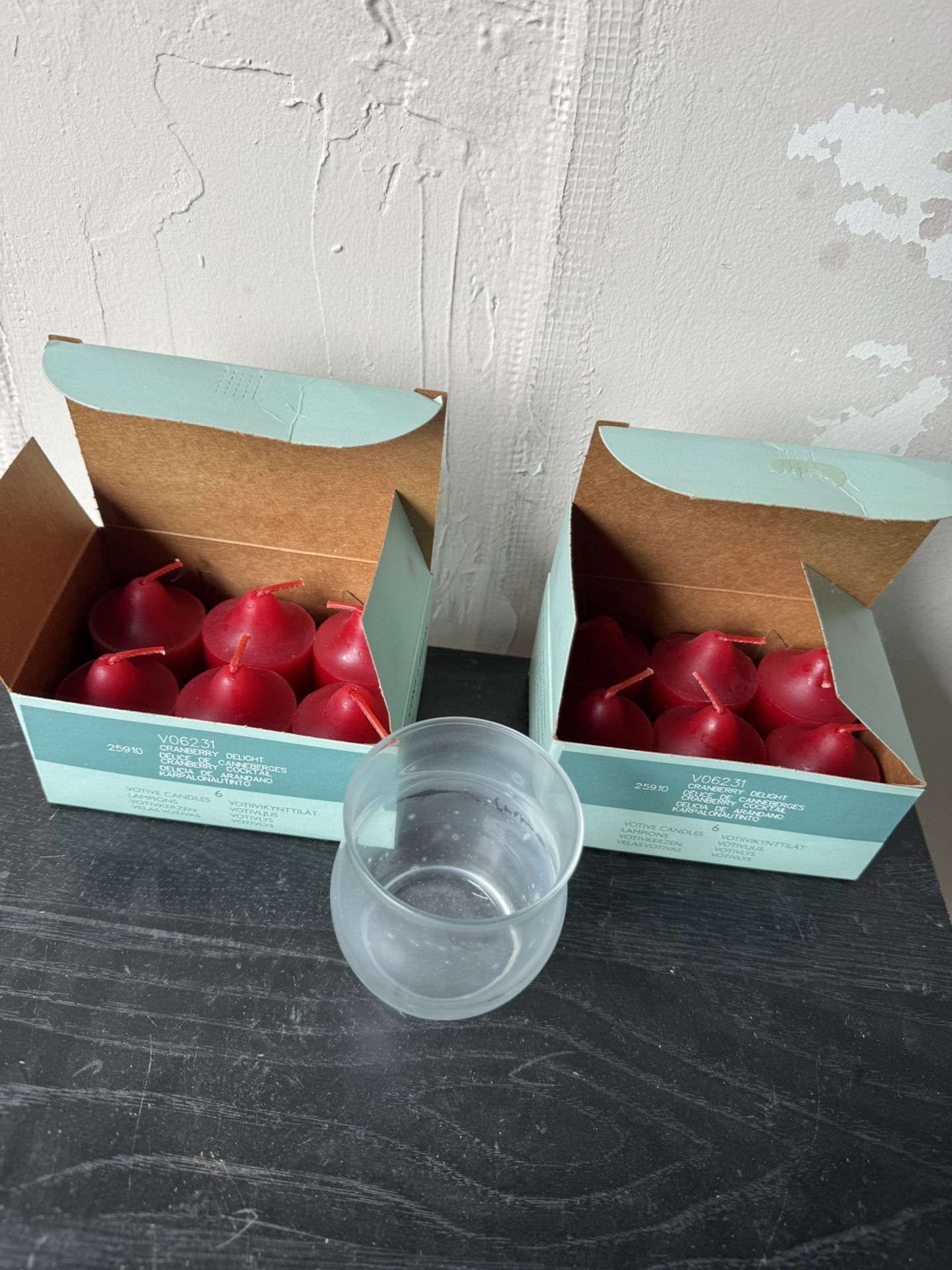 PartyLite Votive Candles & Glass Holders