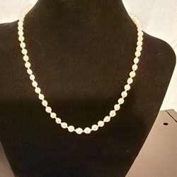Fresh Water Pearls with Gold Bids and Clip 