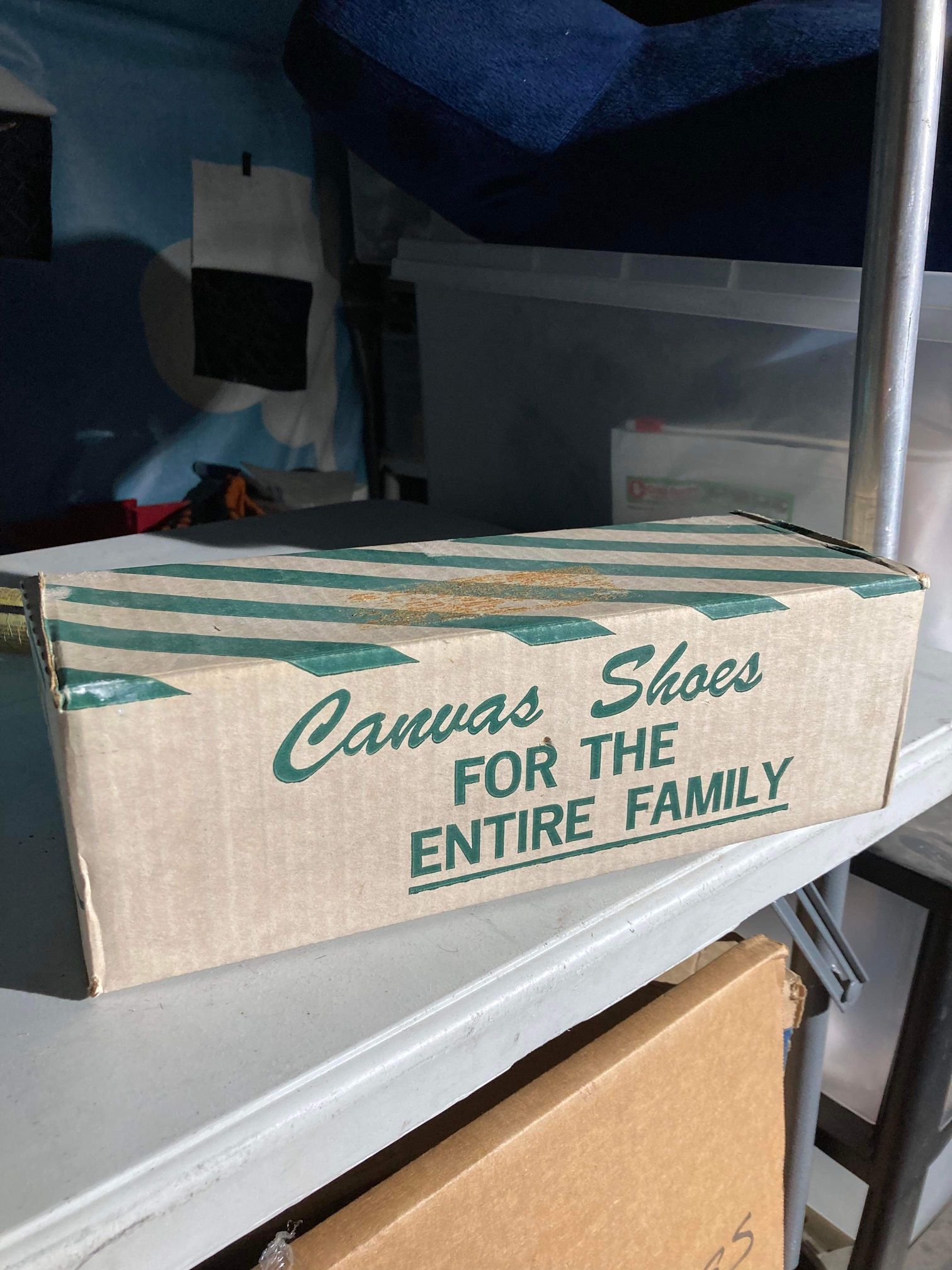 Antique Vans Shoe Box From 1977 With Original Receipt