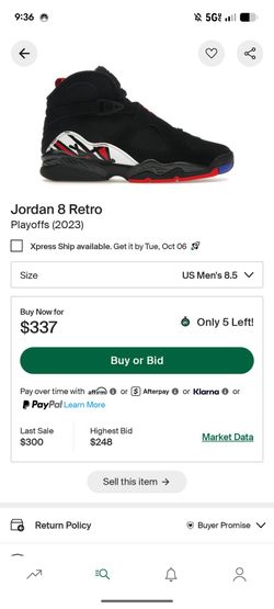 Air Jordan 8 Retro Playoffs 2023