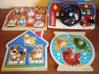 Melissa&dough wooden puzzles bundle paw patrol dashboard $30 cash