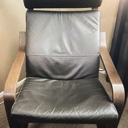 IKEA Poang Leather Chair 