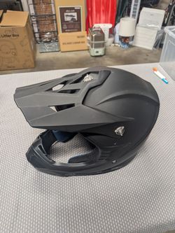 Matte Black Motocross Off-Road Helmet