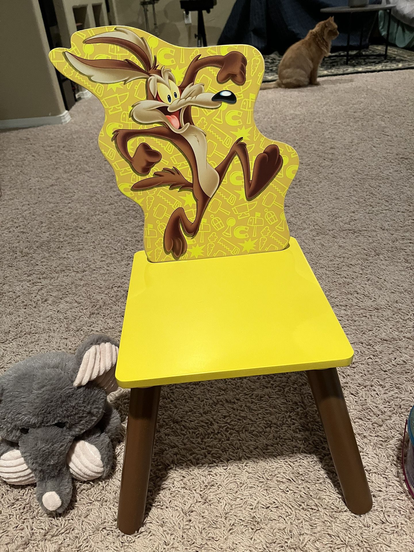 Wile E Coyote Toddler Wooden Chair 