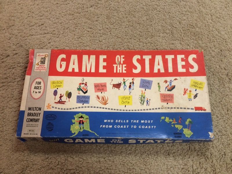Vintage Game of the States Board Game!!!