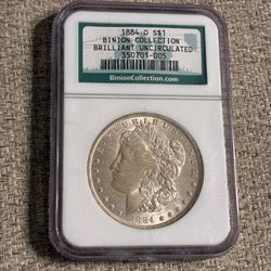 1884-O Morgan Silver Dollar.