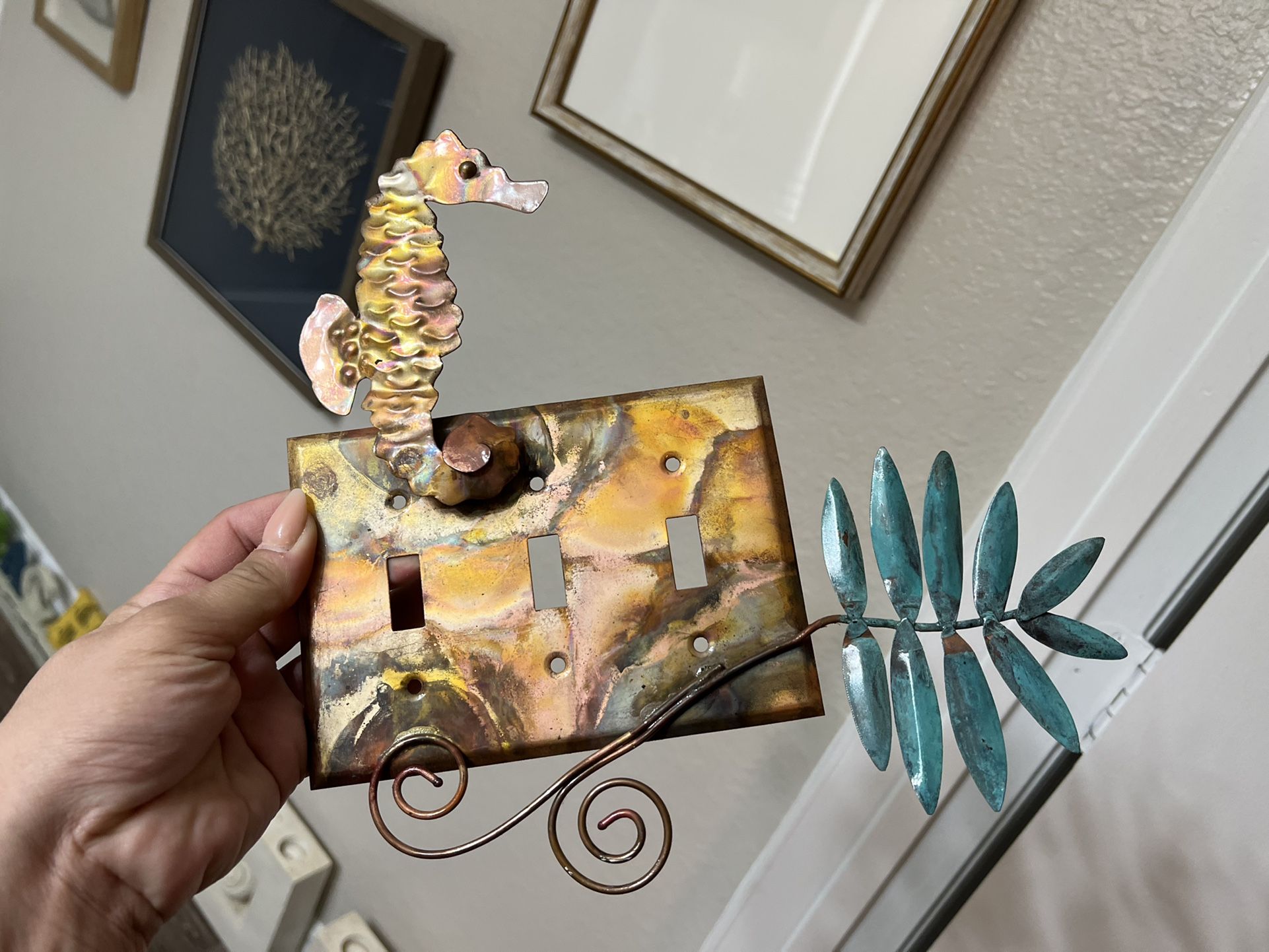 Coastal Sea Horse Light Cover 