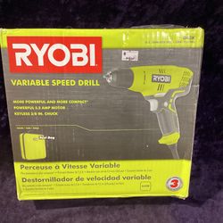🧰🛠RYOBI 5.5Amp Corded 3/8” Variable Speed Compact Drill/Driver w/Bag-NEW!-$20!🧰🛠