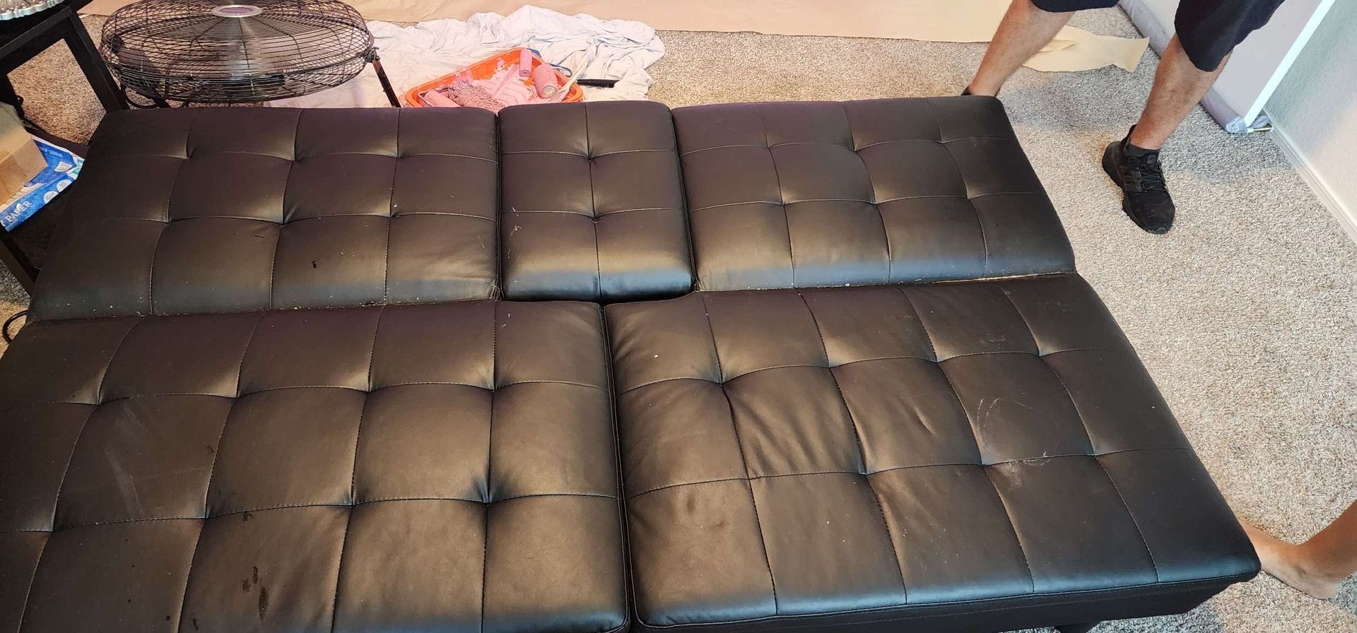 Leather Futon Couch