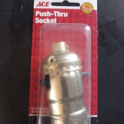 Push through light socket New