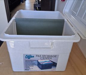 Office File Storage Center with Lid