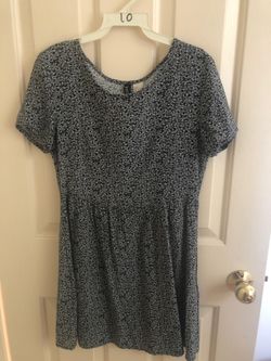 H&M dark blue t-shirt dress