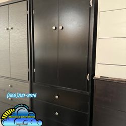 Tall Closet Black New Wardrobe Ropero Negro 