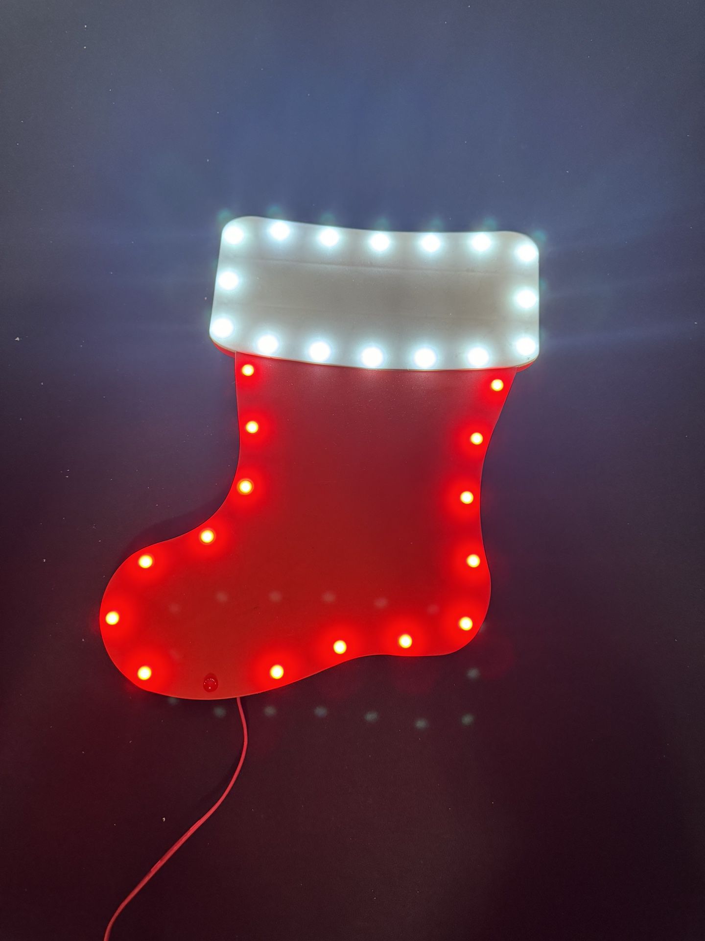Santa Stocking LED LIGHT UP