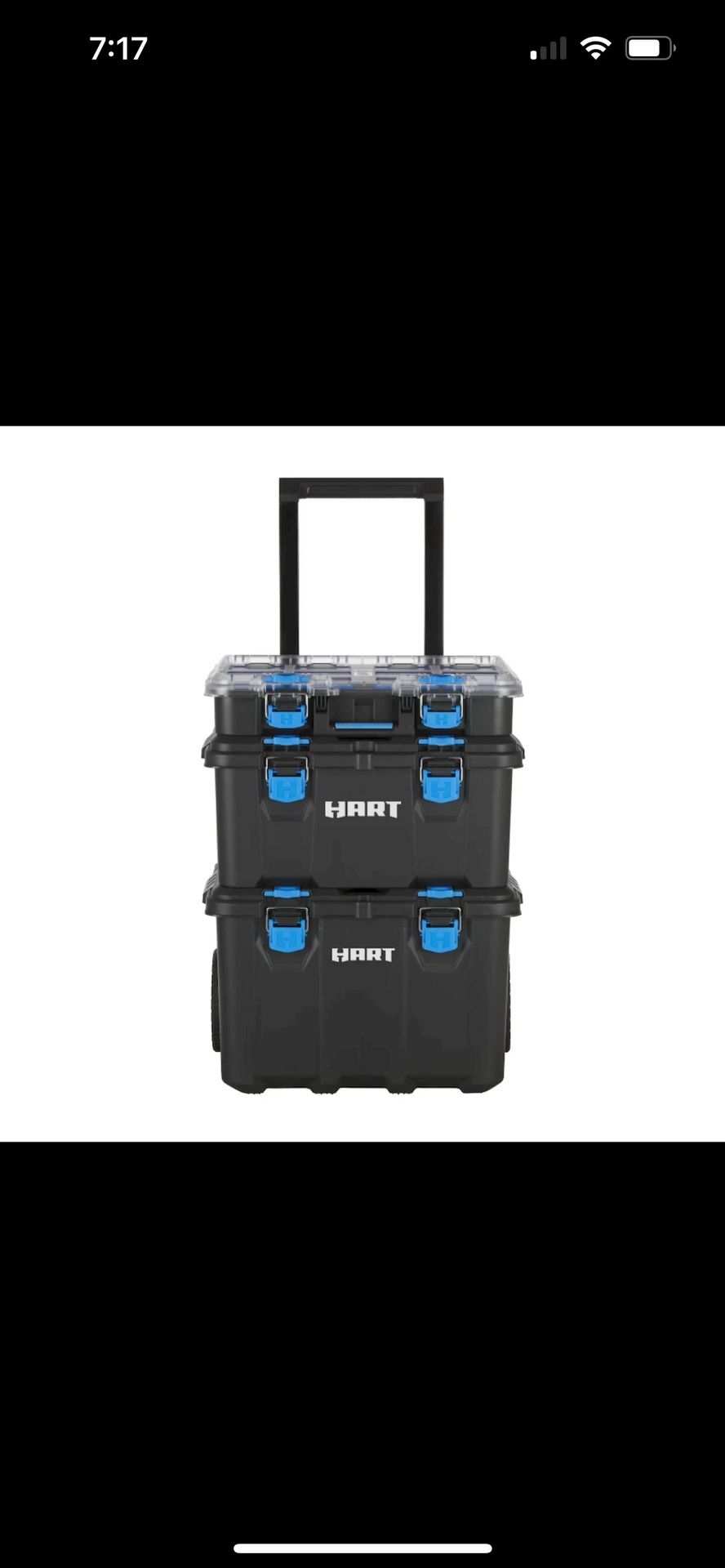 HART Stack System, Mobile Tool Storage and Organization, Black & Blue ...