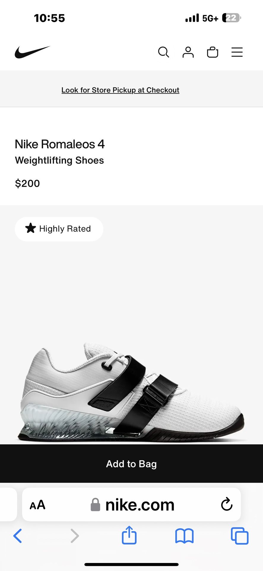 Nike Romaleos 4 Weightlifting Shoes Size M7