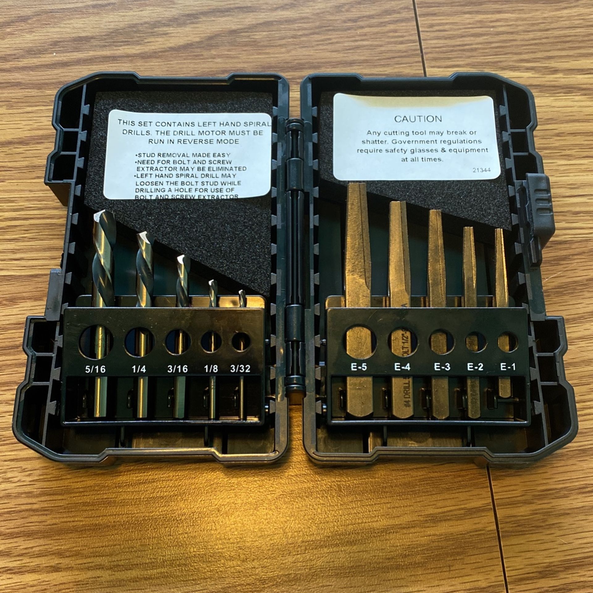 10pc Sp+ Extractor Set & Left Han Stubby Drills