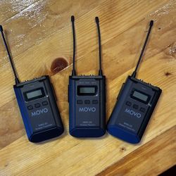 MOVO 3.5mm WMX20 Wireless lavalier system two transmitters